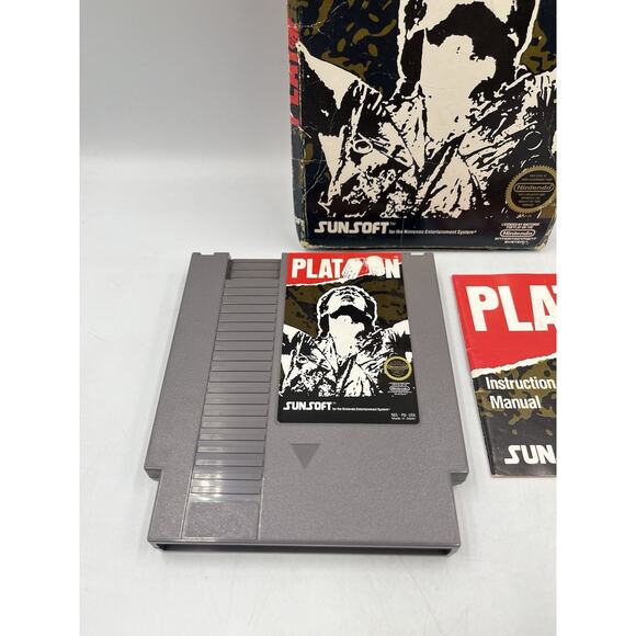 Platoon (Nintendo Entertainment System NES) Authentic CIB Complete - Picture 5 of 14